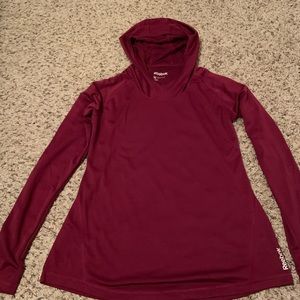 Reebok Long Sleeve Hooded Top. Size Medium